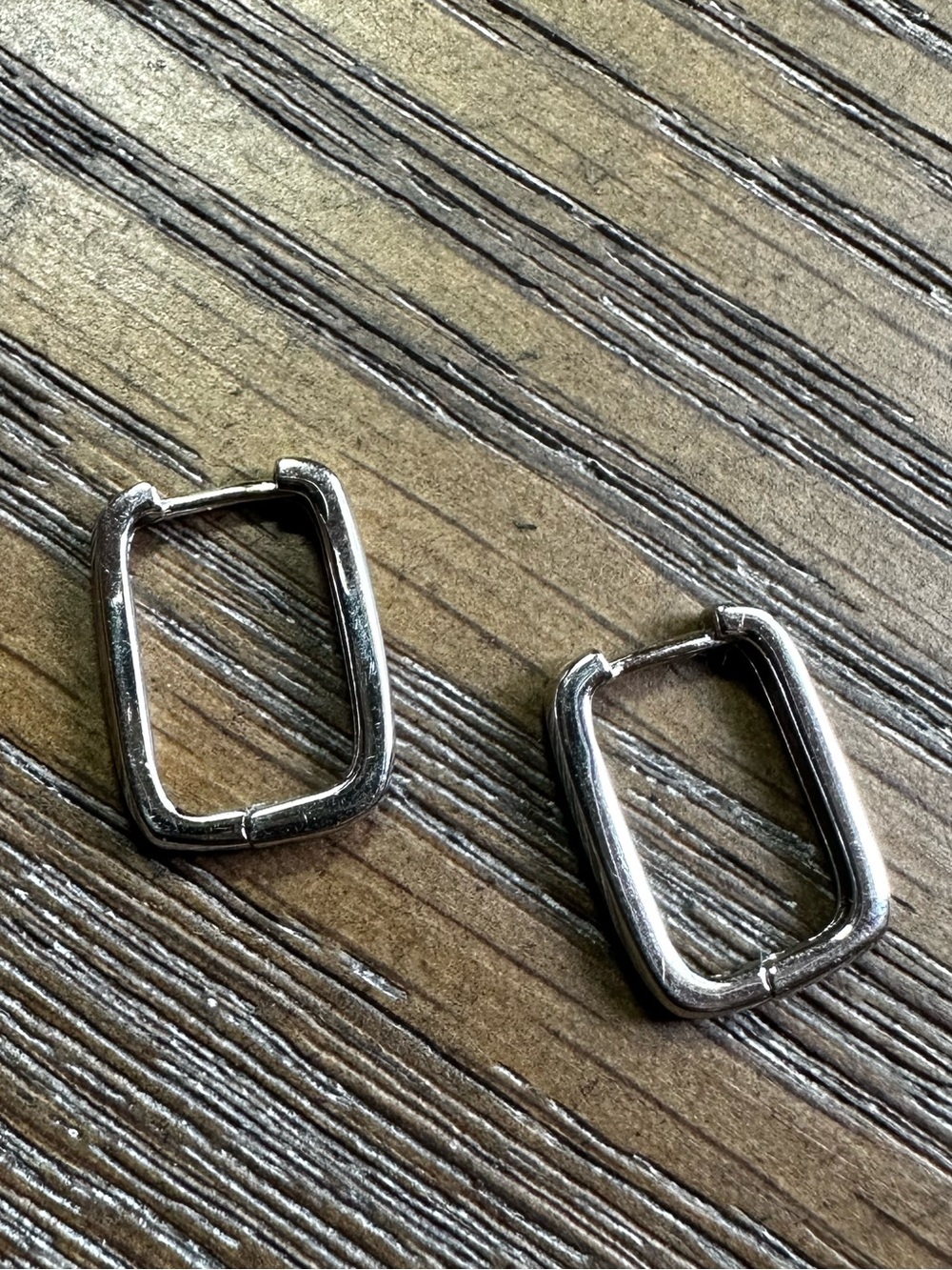 Nanette Lepore Sterling Square Hoops